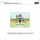 Lawn Fawn, Lawn Cuts Custom Craft Die, Little Farm Fence Border (LF3383)