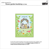 Lawn Cuts Custom Craft Die, Flower Garden Backdrop (LF3386)