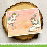 Lawn Fawn, Hot Foil Plate, Foiled Sentiments: Sending Rainbows (LF3387)