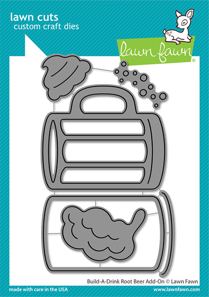 Lawn Fawn, Lawn Cuts Custom Craft Die, Build-A-Drink Root Beer Add-on (LF3432)