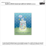 Lawn Fawn, Lawn Cuts Custom Craft Die, Build-A-Drink Mason Jar Add-on: Lantern (LF3433)