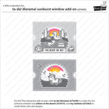 Lawn Fawn, Lawn Cuts Custom Craft Die, Ta-Da! Diorama! Sunburst Window Add-on (LF3435)