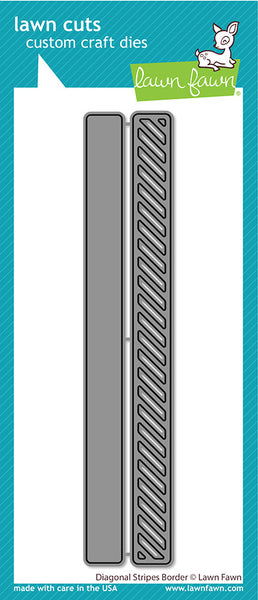 Lawn Fawn, Lawn Cuts Custom Craft Die, Diagonal Stripes Border (LF3438)