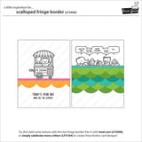 Lawn Fawn, Lawn Cuts Custom Craft Die, Scalloped Fringe Border (LF3440)