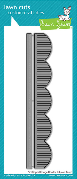 Lawn Fawn, Lawn Cuts Custom Craft Die, Scalloped Fringe Border (LF3440)