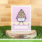 Lawn Fawn, Lawn Cuts Custom Craft Die, Froyo Friend (LF3445)