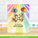 Lawn Fawn, Lawn Clippings Stencils, Draped Ribbons (LF3454)