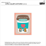 Lawn Fawn, Lawn Cuts Custom Craft Die, Coffee Cup Gift Card Holder (LF3514)