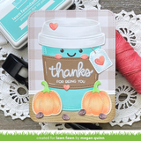 Lawn Fawn, Lawn Cuts Custom Craft Die, Coffee Cup Gift Card Holder (LF3514)