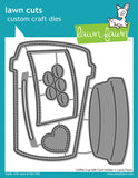 Lawn Fawn, Lawn Cuts Custom Craft Die, Coffee Cup Gift Card Holder (LF3514)