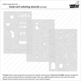 Lawn Fawn, Coloring Stencils, Treat Cart (LF3542)