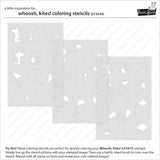 Lawn Fawn, Coloring Stencils, Whoosh, Kites! (LF3544)