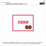 Lawn Fawn, Lawn Cuts Custom Craft Die, Scripty XOXO Outline Add-on (LF3616)