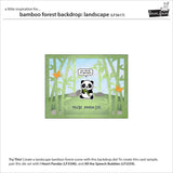 Lawn Fawn, Lawn cuts Customs Craft Dies, Bamboo Forest Landscape Backdrop (LF3617)