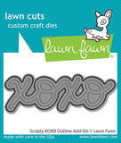 Lawn Fawn, Lawn Cuts Custom Craft Die, Scripty XOXO Outline Add-on (LF3616)