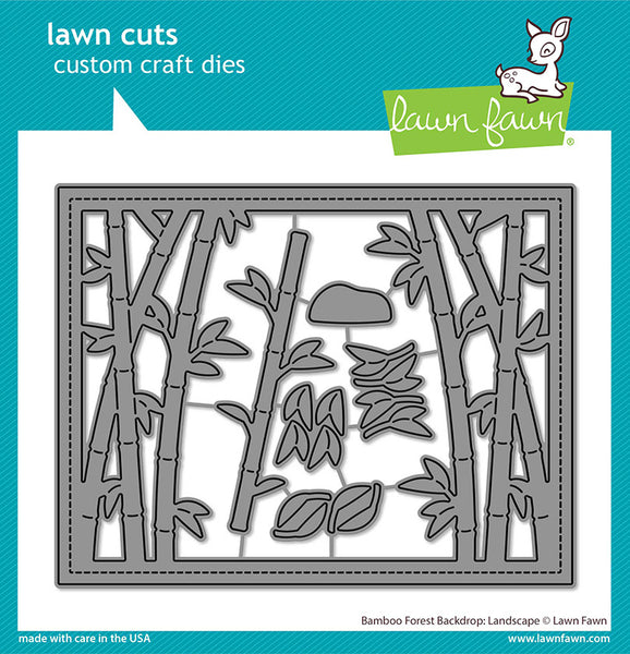 Lawn Fawn, Lawn cuts Customs Craft Dies, Bamboo Forest Landscape Backdrop (LF3617)