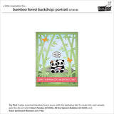 Lawn Fawn, Lawn Cuts Customs Craft Dies, Bamboo Forest Portrait Backdrop (LF3618)