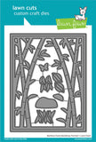 Lawn Fawn, Lawn Cuts Customs Craft Dies, Bamboo Forest Portrait Backdrop (LF3618)