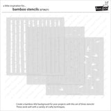 Lawn Fawn, Lawn Clippings Coloring Stencils, Layered Bamboo (LF3621)