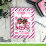 Lawn Fawn, Lawn Clippings Coloring Stencils, Layered Hearts Background (LF3623)