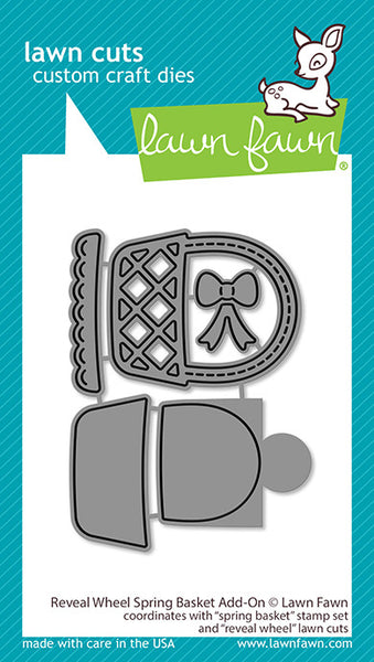 Lawn Fawn, Lawn Cuts Custom Craft Die, Reveal Wheel Spring Basket Add-On (LF3664)