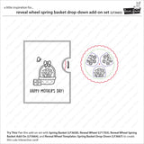 Lawn Fawn, Lawn Cuts Custom Craft Die, Reveal Wheel Spring Basket Drop-Down (LF3665)
