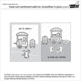 Lawn Fawn Clear Stamps 3"X2", Treat Cart Sentiment Add-On: Smoothies 'n Juice (LF3677)
