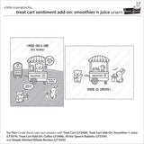 Lawn Fawn Clear Stamps 3"X2", Treat Cart Sentiment Add-On: Smoothies 'n Juice (LF3677)