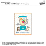 Lawn Fawn, Lawn Cuts Custom Craft Die, Build-A-Drink Blender Add On (LF3684)