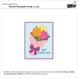 Lawn Fawn, Lawn Cuts Custom Craft Die, Flower Bouquet Wrap (LF3686)