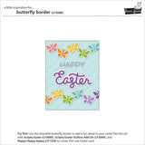 Lawn Fawn, Lawn Cuts Custom Craft Die, Butterfly Border (LF3688)