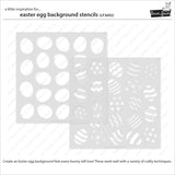 Lawn Fawn, Background Layered Stencils, Easter Egg (LF3692)