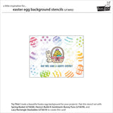 Lawn Fawn, Background Layered Stencils, Easter Egg (LF3692)