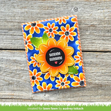 Lawn Fawn, Lawn Clippings Coloring Stencils, Layered Daisy Bloom Background (LF3693)