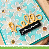 Lawn Fawn, Lawn Clippings Coloring Stencils, Layered Daisy Bloom Background (LF3693)