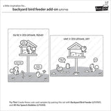 Lawn Fawn, Stamps, Dies & Coloring Stencil Bundle, Backyard Bird Feeder Add On (LF3710, LF3711 & LF3712)