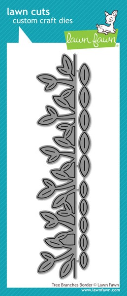 Lawn Fawn, Lawn Cuts Custom Craft Die, Tree Branches Border (LF3730)