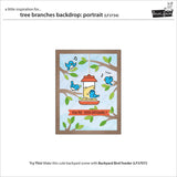 Lawn Fawn, Lawn Cuts Custom Craft Die, Tree Branches Backdrop: Portrait (LF3734)