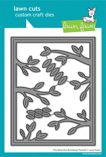 Lawn Fawn, Lawn Cuts Custom Craft Die, Tree Branches Backdrop: Portrait (LF3734)