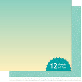 Lawn Fawn, Gleeful Gradients Double-Sided Cardstock 12"X12", Daybreak Skies (LF3758) Sold Individually