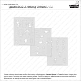 Lawn Fawn, Lawn Clippings Coloring Stencils, Garden Mouse (LF3792)  RESERVED FOR J.S.
