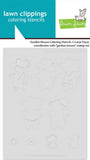 Lawn Fawn, Lawn Clippings Coloring Stencils, Garden Mouse (LF3792)  RESERVED FOR J.S.