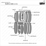 Lawn Fawn, Lawn Cuts Custom Craft Die, Build-A-Cake (LF3799)