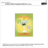 Lawn Fawn, Lawn Cuts Custom Craft Die, Build-A-Drink Margarita Add-On (LF3804)