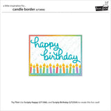 Lawn Fawn, Lawn Cuts Custom Craft Die, Candle Border (LF3806)