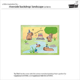 Lawn Fawn, Lawn Cuts Custom Craft Die, Riverside Backdrop: Landscape (LF3815)
