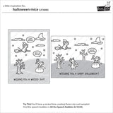 Lawn Fawn, Lawn Fawn Clear Stamps 4"X6" & Dies Combo, Halloween Mice (LF3848 & LF3849)