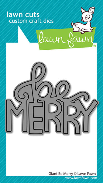 Lawn Fawn, Lawn Cuts Custom Craft Die, Giant, Be Merry (LF3919)