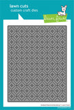 Lawn Fawn, Lawn Cuts Custom Craft Die, Quilted Diamond Backdrop (LF920)