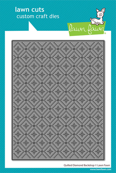 Lawn Fawn, Lawn Cuts Custom Craft Die, Quilted Diamond Backdrop (LF920)